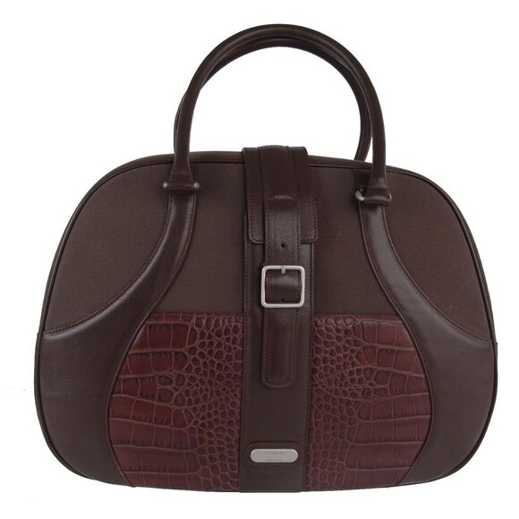 Samsonite Black Label McQueen Laptop Notebook Case Bag Leather Canvas - Picture 2 of 4